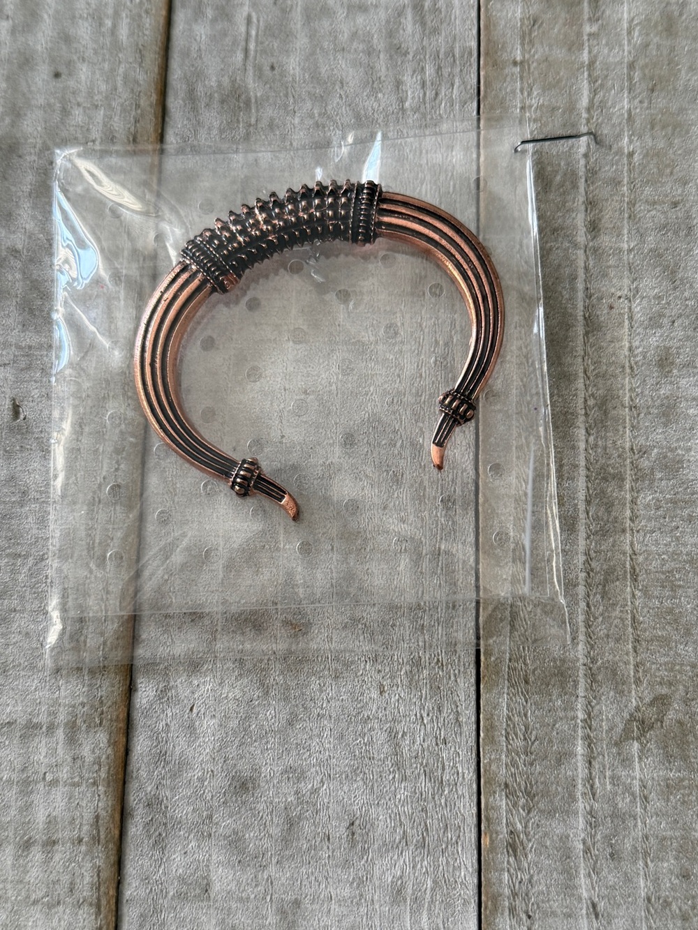 Copper-Tone Cuff  Pendant - Fashion Accessory